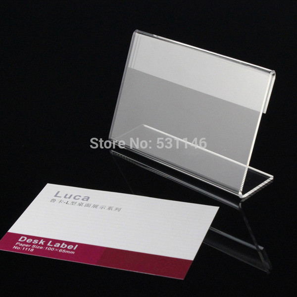 Free Shipping 20pcs 6*4cm Clear Acrylic advertisng price tag Product parameters Display board