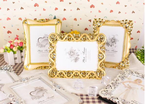 Vintage Luxury Baroque Style Gold Silver Decoration Picture Desktop Frame Photo Frame Gift for Friend Family