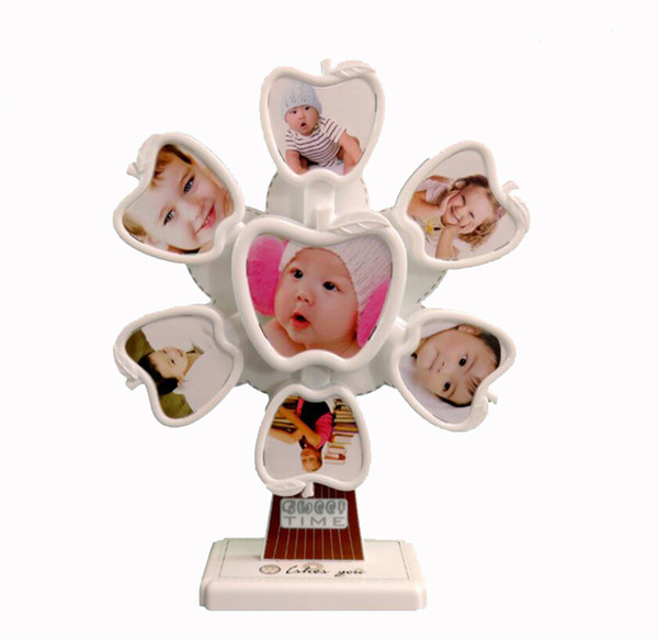 SUFEILE Combination Frame Ferris wheel Picture Frame pendulum 4 inch and 3 inch children photo baby birthday gift W15D20