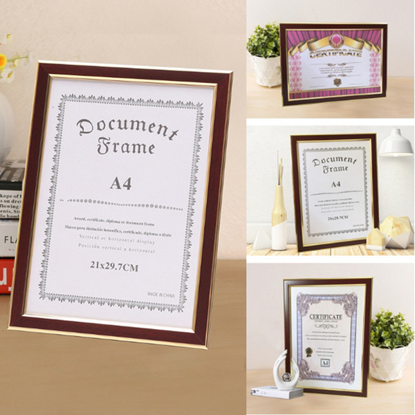 Document frames PS foam photo Frame mirror with PVC frame A4 certificate box certificate file box business license box Report