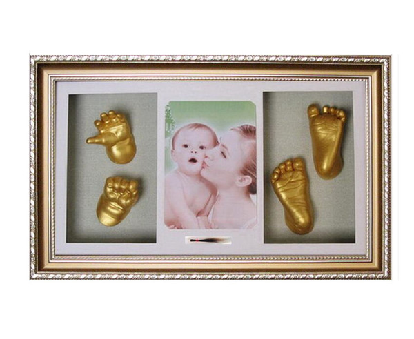 DIY 3D Baby Casting Kit Hand & Foot Print Keepsake Shadowbox Photo Frame