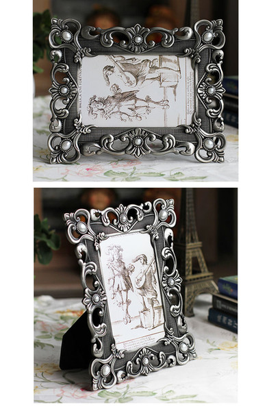 x6 inch Classical Desk & Counter Metal Plated Wedding Photo Picture Framing for Home & Office DecorsZI-429