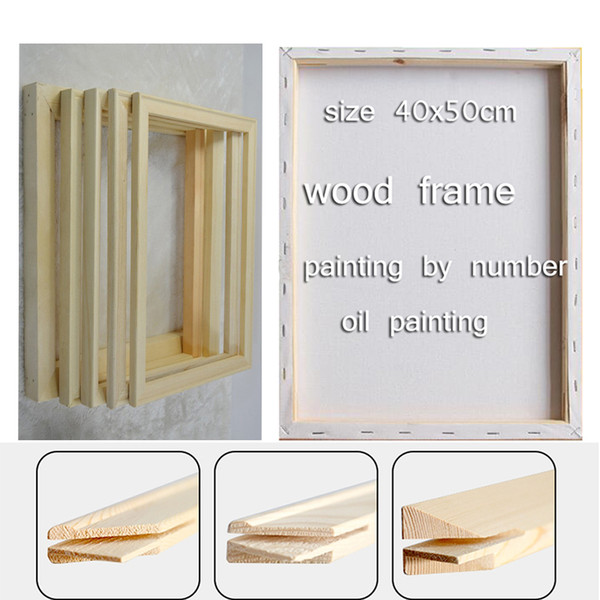 Wood frame for canvas oil painting Factory Price Wood frame for canvas oil painting nature40x50cm DIY picture inner