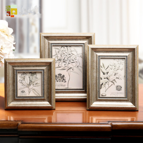 Brand Vintage Frame Porta Retrato Moldura, Cheap Decoration Home Art Photo Picture Frames Album DIY Picture Frames