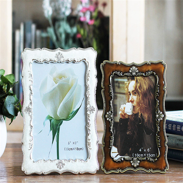 Modern Style Diamond Photo Frames Metal Picture Desktop Frame Gift for Friend Photo Frame Living Room Bedroom Decoration Quality