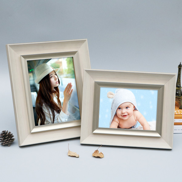 New Environmental Resin Photo Frames For Baby Kids Simple 1 pcs Table Picture Frame Quality Desk Home Decor Frame cornice foto Family Photo