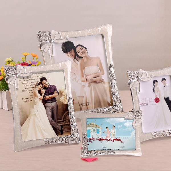 Romantic Bow Decor Resin Picture Frame for Wedding Photo 6