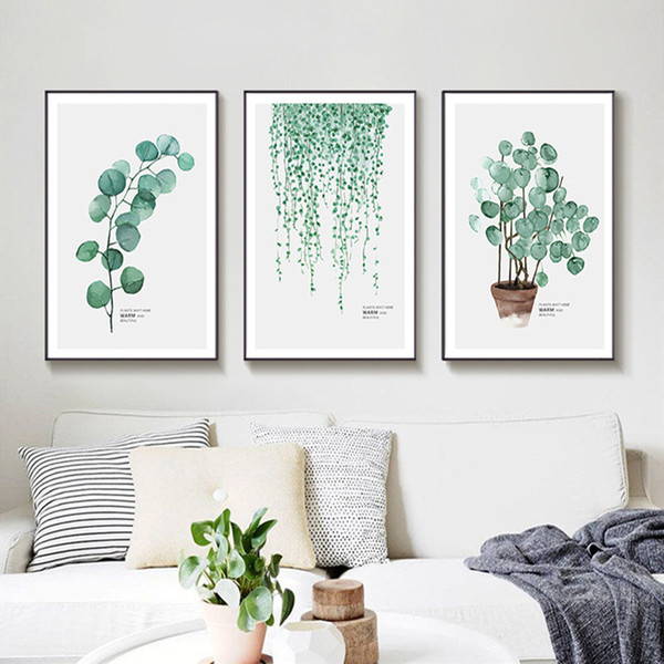 3 pcs/set Nordic Living Room Decorative Photo Frame Green Planting Picture Frames For Paintings Porch Hall Hanging Photo Frame