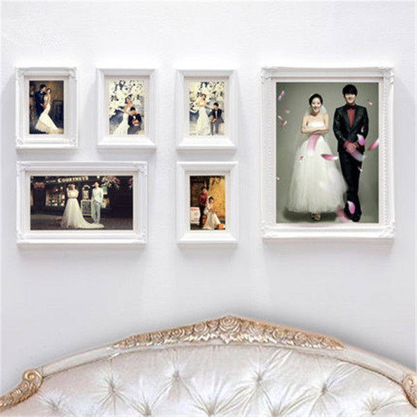 Wall collage frames 2016 Multi-Frame wood Baby Picture Home Decor Photo Frames Bridal Shower Wedding Favor Gifts marcos de foto