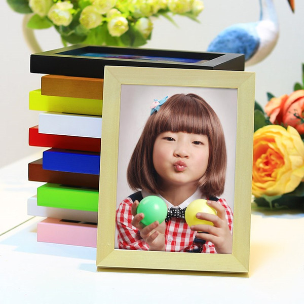 6 inch Wood Photo Frame Without Pictures, Wall Painting Frame For Your Baby Room Decoration Wall Frames For Living Room PF0006