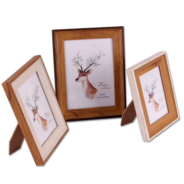 Creative photo frame can be hung on the table A4 simple retro wall 16 inch A3 custom picture frame