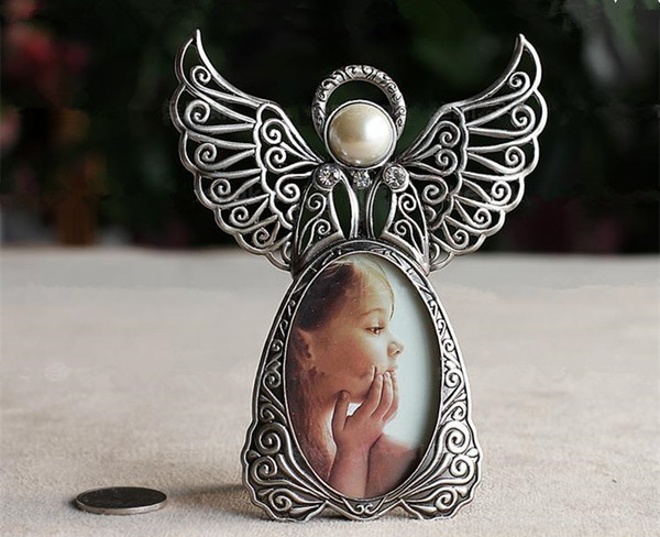 Wedding decoration alloy Photo frames angel picture frame home decoration marco de fotos kids birthday gifts foto decorZI-431