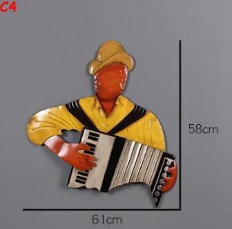 2019 Music Man Wall Art Vintage Metal Tin Figure Signs For Wall Decor Iron Paintings Metal Signs Plate Pub Bar Garage KTV Home Decoration