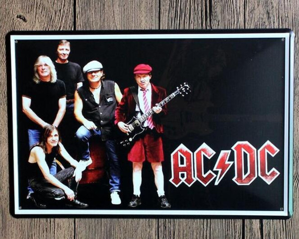 ACDC Tin Signs Vintage Wall Art Retro Route 66 TIN SIGN Old Wall Metal Painting ART Bar Pub Coffee Restaurant Home Decoration 111