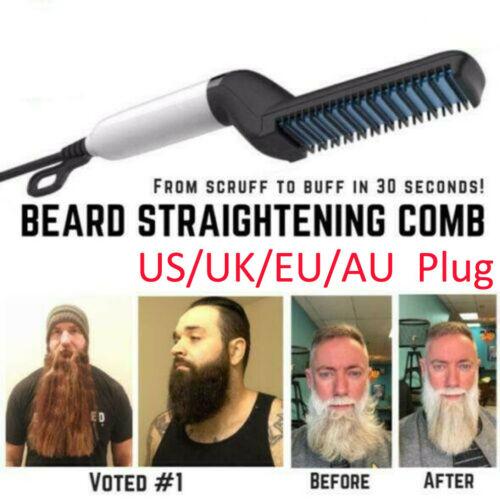 Quick Beard Straightener Multifunctional Hair Comb Curling Curler Show Cap Men's c Urling Iron