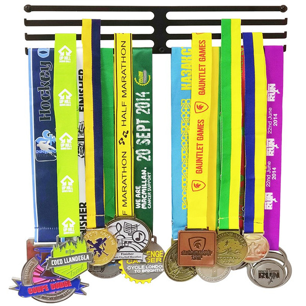 Three Rack Iron Sport Medal Hanger Medal Rack