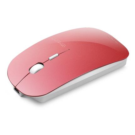 NO SOUND Mute Rechargeable wireless gaming mouse for apple lenovo laptop household thin style Near-silent mouse +USB ANT Stick