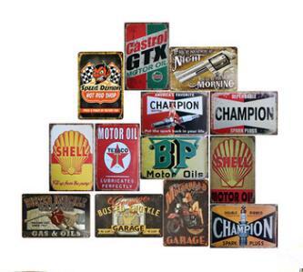 Vintage Metal Tin Sign Wall Plaques American Favorite Champion Spark Plugs Metal Signs Tin Plate Pub Bar Garage Vintage Home Decoration