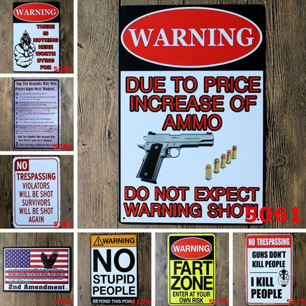 20*30cm Tin Sign Board Gun Metal Painting Humour Retro Poster Use to Party Bar Ktv House