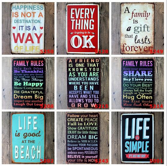 2015 20*30cm classic warmly sweet notice poster Tin Sign Coffee Shop Bar Restaurant Wall Art decoration Bar Metal Paintings