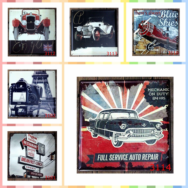 FULL SERVICE AUTO REPAIR Metal Tin Signs 30*30cm Paint Bedroom Wall Decorations Luxury Home Decor Posters 3d Wallpaper Arts and Crafts