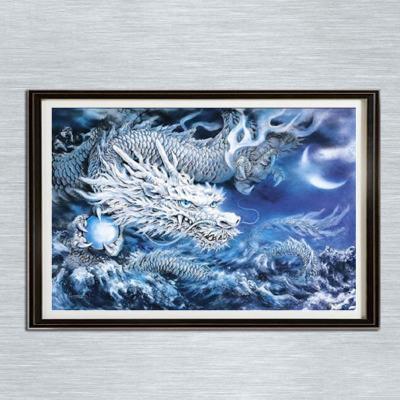 40*30cm White Dragon Full 5D Diamond Painting Kit Del Hog Home Decor Wall Art Square Diamond Room Decor