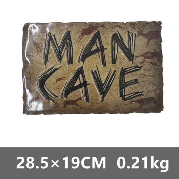 [ Mike Decor ] MAN CAVE Funny Metal Sign Vintage Gift Irregular Wall Plaque Home Store Party Room Club decor YF-106