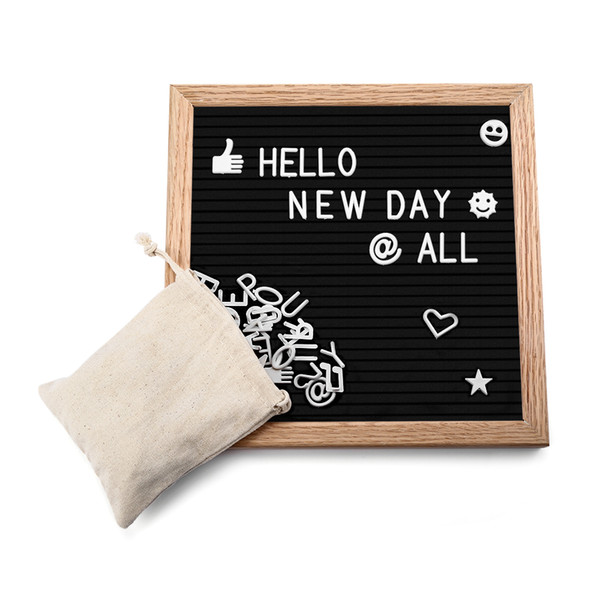 2018 New Creative Message Board Wooden Felt Schedule Modern Detachable Adjustable 340 Letters Gift For Family And Friends