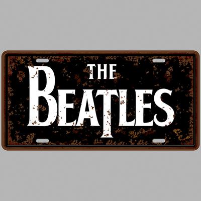 THE BEATLES 30*15cm vintage Nostalgia metal tin sign souvenir license plates retro number plate metal craft dropshipping