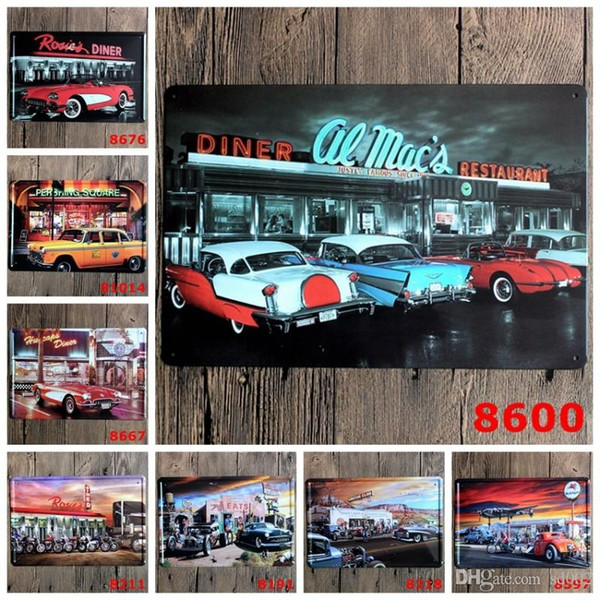 20*30cm Wall Art Metal Tin Sign Vintage Designer Boys Square Car Theme Tin Poster Rectangle Fashion Iron Paintings Many Styles 3 99ljx ZZ