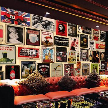 Fashion Hot Wine from around the world tin signs home decor House Cafe Bar iron painting Metal Craft gift