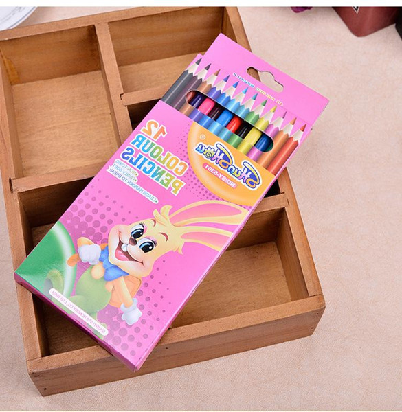 Wooden Colored Pencils for Kids Premium Set of 12 Coloring Pencils for All Color Pencil Art Colorbox Packing