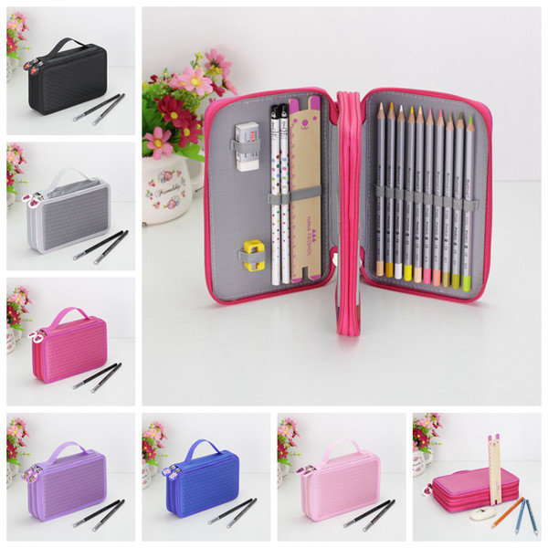 Art Pencil Case Drawing Sketch Brushes Slots Holder Canvas Pouch School Cosmetic makeup brushes organizer Painting Pen Bag AAA728