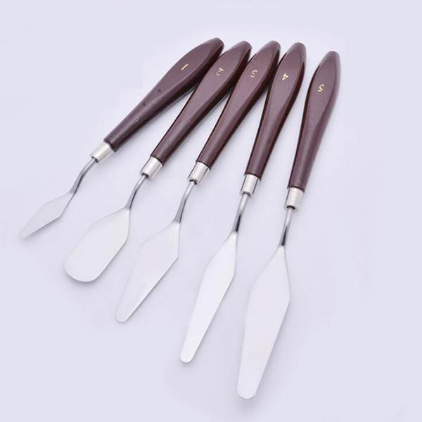 Professional Stainless Steel Artist Oil Painting Palette Knife Knives Spatulas Mixing Scraper Art Supplies with package