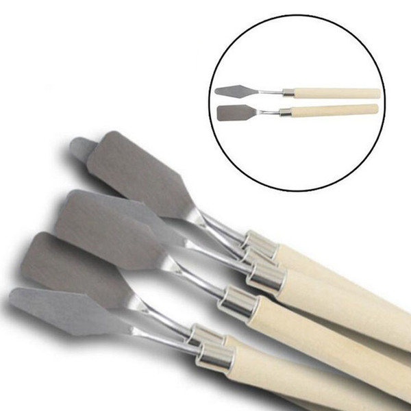 Stainless Steel Oil Knives Artist Crafts Spatula Palette Knife For Oil Painting Art Supplies Free Shipping ZA3945