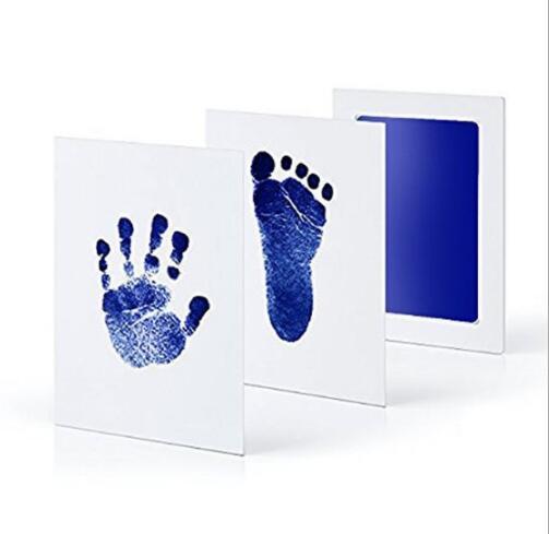 Newborn Baby Handprint Footprint Inkless Touch Non-Toxic InkPad DIY Photo Frame Infant baby hand and footprint Souvenir