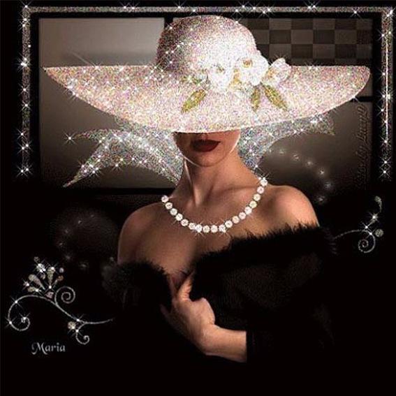 New Diamond Embroidery hat beauty 5D diy Diamond Painting crystal Mosaic Pattern Full Square Rhinestone Cross Stitch Home Decor