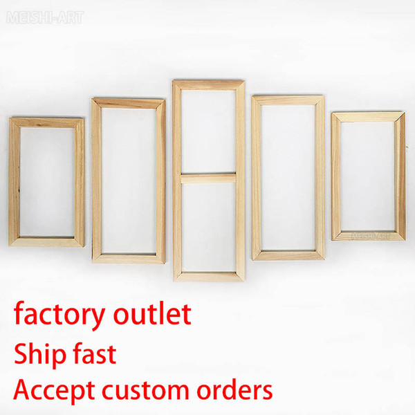 Factory Outlet 5 Panel Wood Frame Set for Canvas Oil Painting Tool Custom DIY Inner Wooden Frame for Painter Gallery Prints wholesale