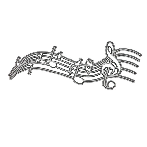 1pcs DIY Scrapbooking Metal Steel Musical Note Cutting Dies Stencil Embossing Craft Dies