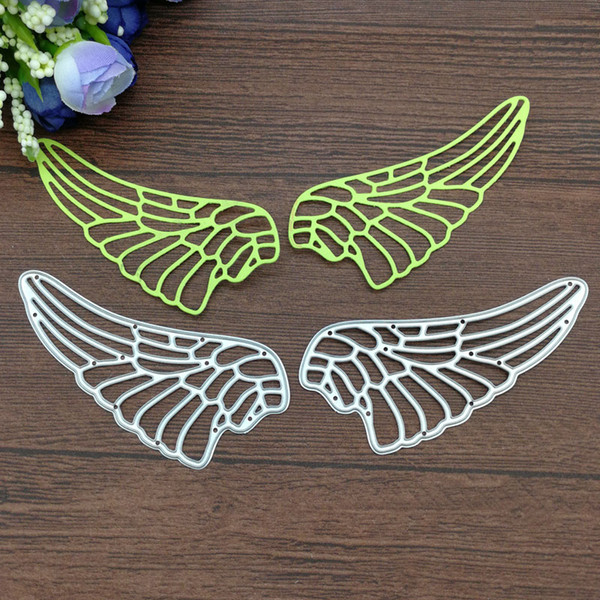 A pair of Angel wings Metal Cutting Dies Stencil Scrapbooking Photo Album Card Paper Embossing Craft DIY free shipping