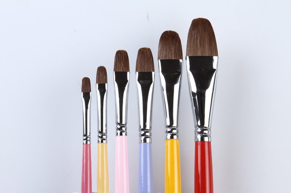 X3-606 Painting Supplies brushes Oil Paint Brushes Drawing Painting Professional Pen Tools filbert weasel gouache painting brushes