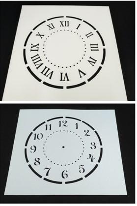 Drawing stencil wholesale laser cut stencils Masking template For Scrapbooking album DIY cardmaking and more-Roman Clock Number Clock Stenci