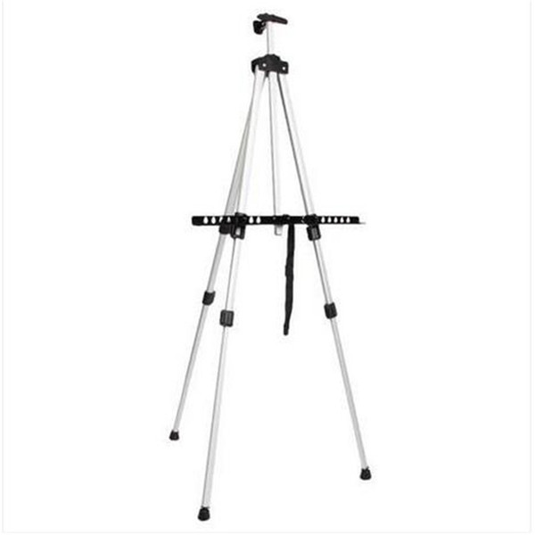 Wholesales Painting Supplies New Artist Aluminium Alloy Folding Easel Light Weight And Carry Bag White