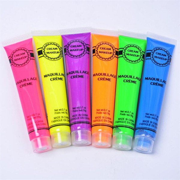 IMAGIC Neon UV Bright Face Body Paint Fluorescent Rave Festival Painting 13ml Halloween Professional Painting Beauty Makeup