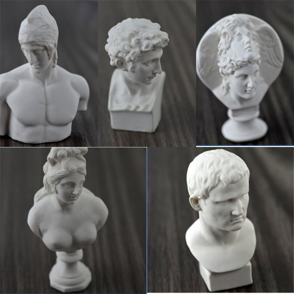 Single Mini Plaster Head Portrait American Style Sculpture Resin Plaster Character Sketch Draw Model Easy To Use 3 2zp dd