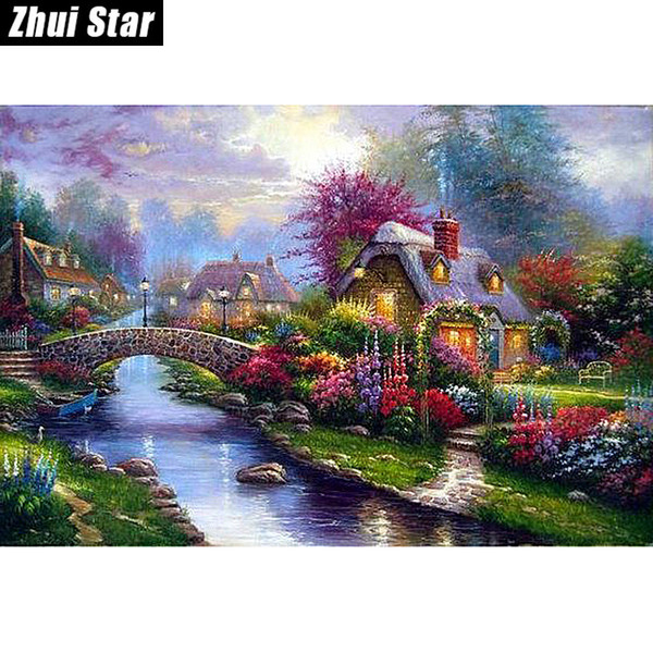 New Rural 20X25 new needlework 100% full square drill 5D diamond painting diy cross stitch diamond embroidery mosaic decor Gift