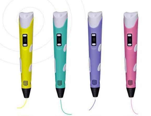 3D Pen Newest 3D Drawing Pen With LCD Screen and Doodle Model Making Arts & Crafts Drawing with 1.75mm ABS Material and Power 1 Pc Wholesale