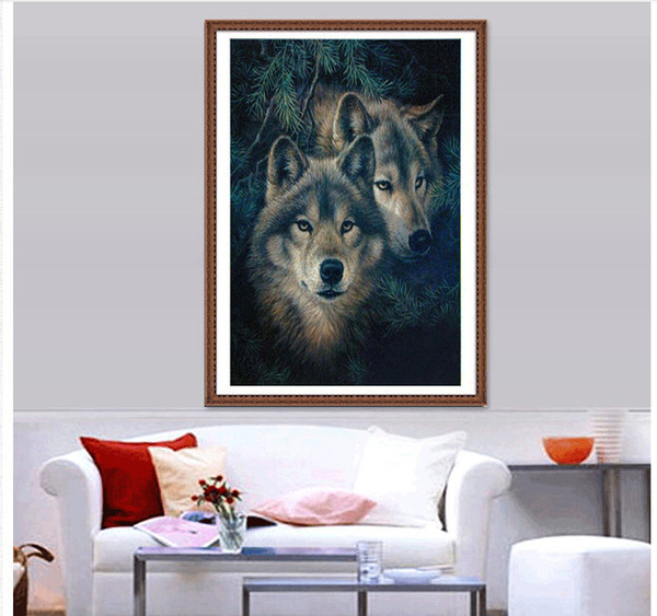 Crafts Diamond Embroidery Wolf Diy Full Diamond Painting Kit for Square Drill Rhinestone Pasted Unfinish Room ZX