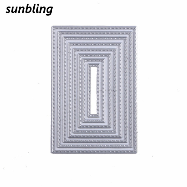 Sunbling Metal Frame Cutting Dies Stencils For Painting DIY Folder Decorative Card Making Paper Craft Supplies