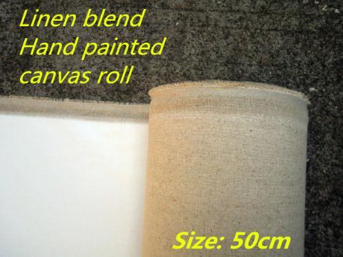 50cm wide Hot selling,Painting canvas roll ,hand painted blank painting canvas